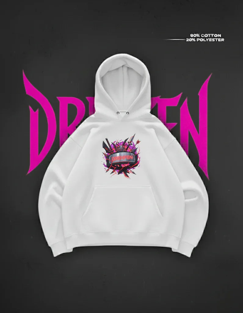 The Tainted Pact Hoodie | White - DRENFEN