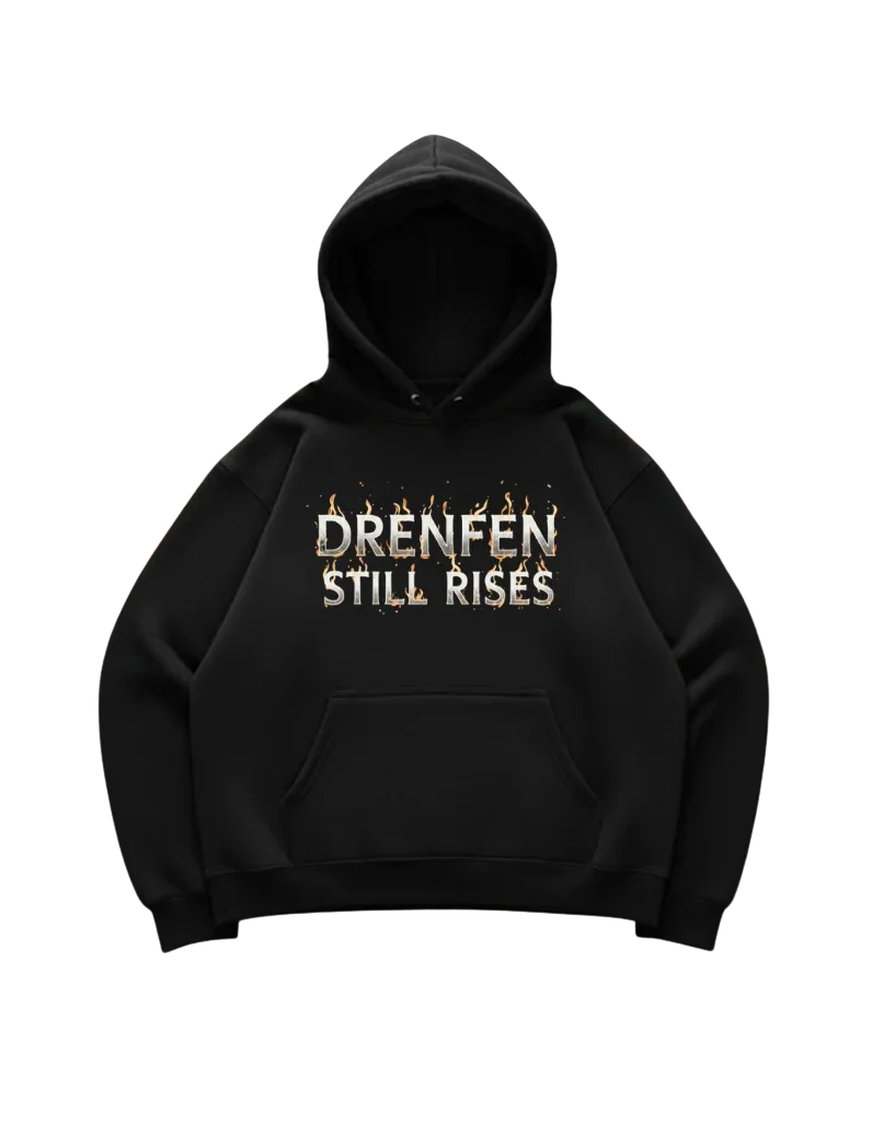 Drenfen Still Rises Hoodie in Black - DRENFEN