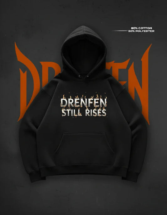 Drenfen Still Rises Hoodie in Black - DRENFEN
