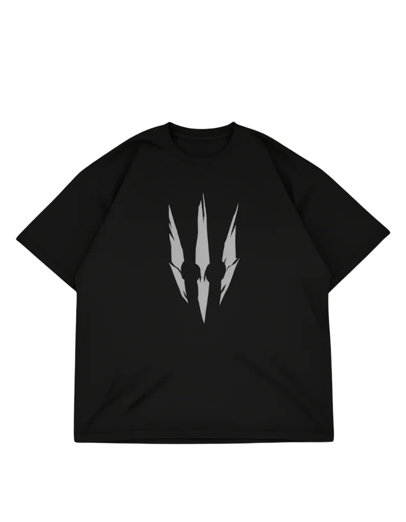 The Serenity Gate Drop Shoulder T-Shirt | Black - DRENFEN