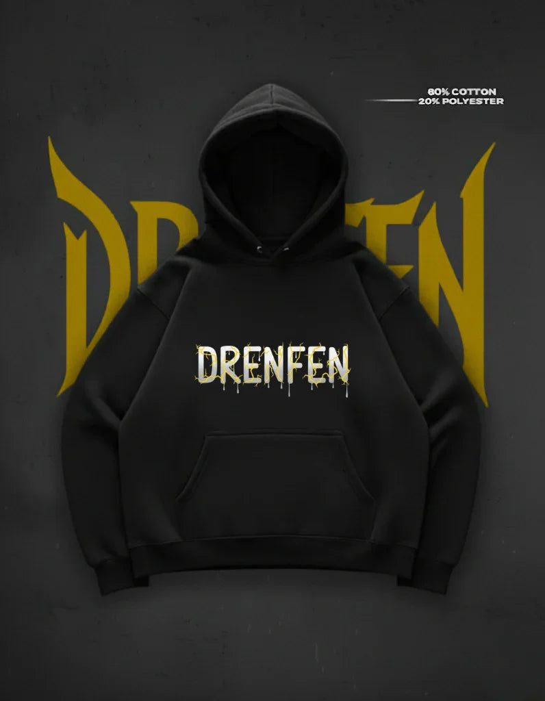 The Shinobi's Vow Hoodie in Black - DRENFEN