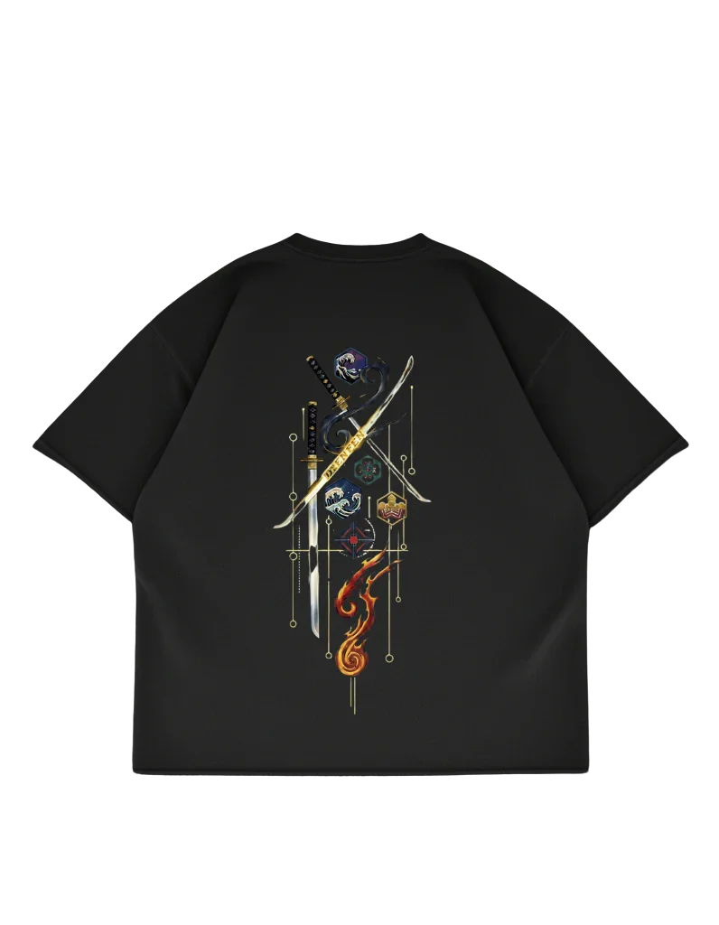 Breath of the Elements Drop Shoulder T-Shirt | Black - DRENFEN