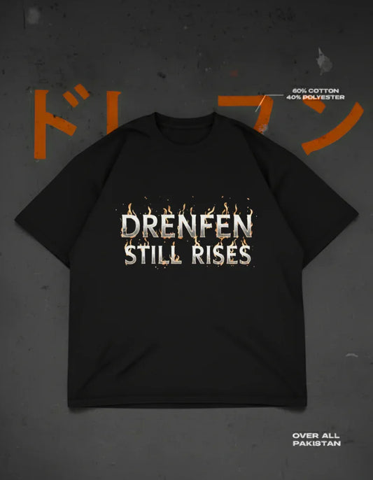 Drenfen Still Rises Drop Shoulder T-Shirt | Black - DRENFEN