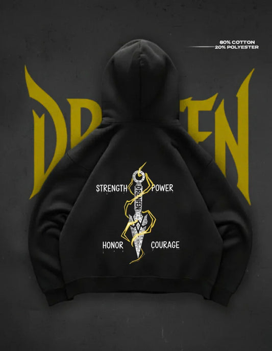 The Shinobi's Vow Hoodie in Black - DRENFEN