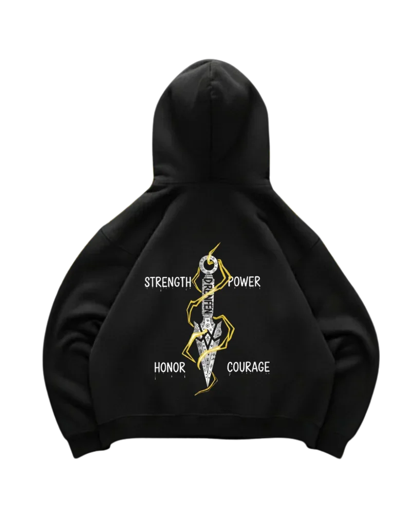 The Shinobi's Vow Hoodie in Black - DRENFEN 