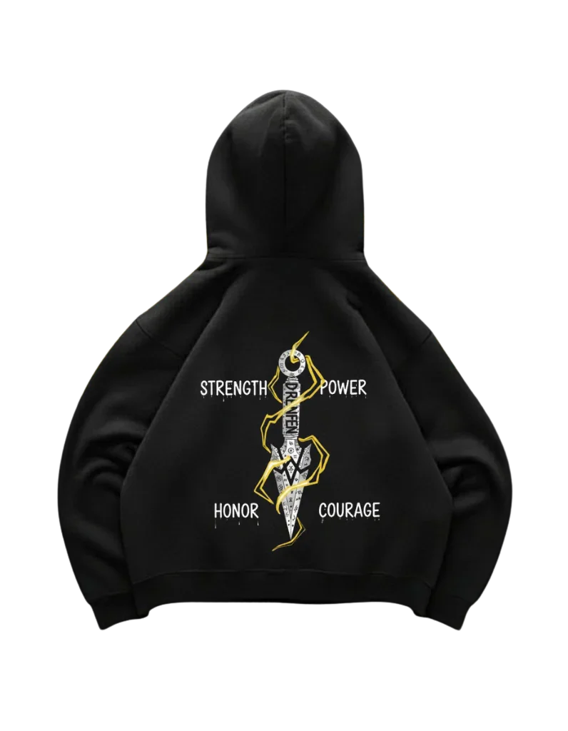The Shinobi's Vow Hoodie in Black - DRENFEN 