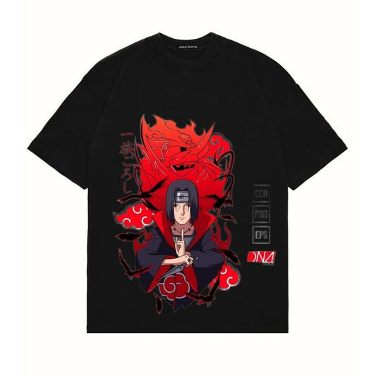 Itachi Uchiha Susanoo Akatsuki Anime T-Shirt – Naruto Inspired Oversized Streetwear Tee