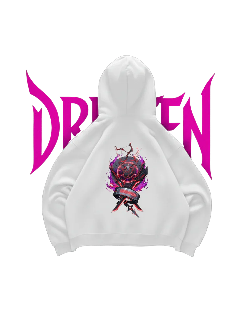The Tainted Pact Hoodie | White - DRENFEN 
